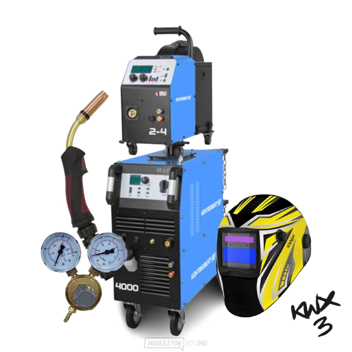 Inverter KITIN 4000SW SYNERGIC + adagoló KITin 2-4EW Synergic + 5mW csatlakozó + pisztoly + burkolat + visszacsapó szelep