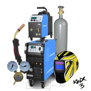 Inverter KITIN 4000SW SYNERGIC + Adagoló KITin 2-4EW Synergic + 5mW csatlakozó + Zseblámpa + Fedél + jobb szelep + Tele CO2 palack gallery main image