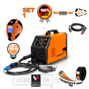 PANTERMAX hegesztő inverter MIG260LED® SET1 (MIG/MMA/TIG) gallery main image