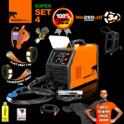 PANTERMAX hegesztő inverter MIG260LED® SET4bL (MIG/MMA/TIG) Előnézet 