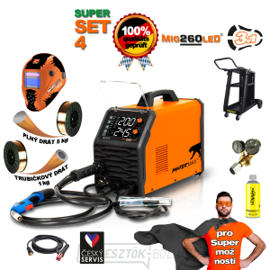 PANTERMAX hegesztő inverter MIG260LED® SET4bL (MIG/MMA/TIG) gallery main image