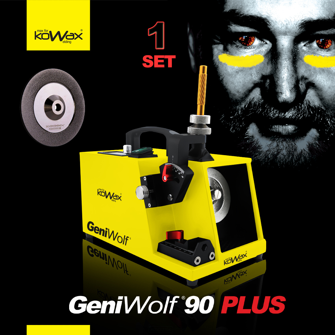 KOWAX Volfrámelektróda csiszoló GeniWolf® 90 PLUS SET1 gallery main image