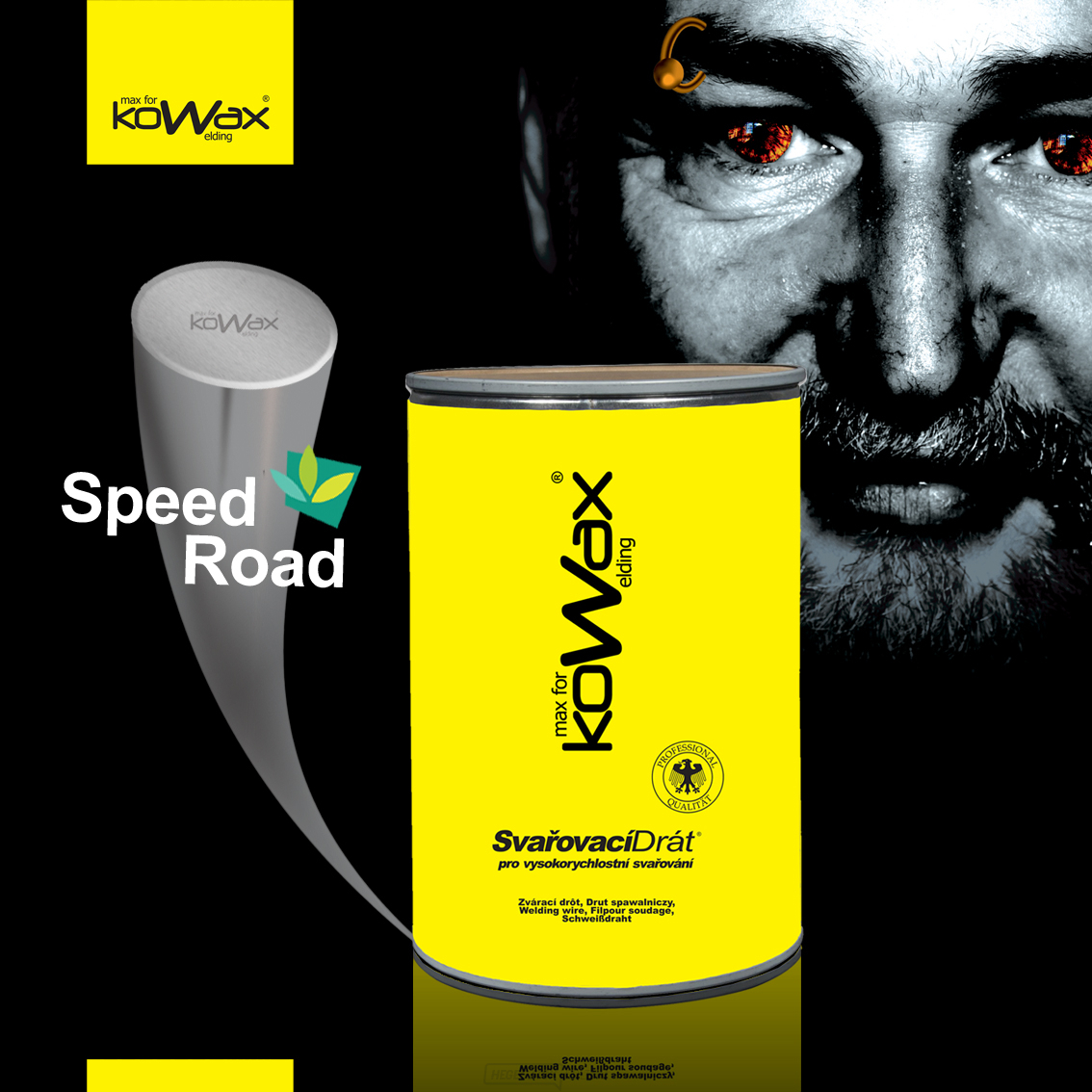KOWAX Hegesztőhuzal réz nélkül Speed Road® G4Si1 ø 1,0 mm 250 kg