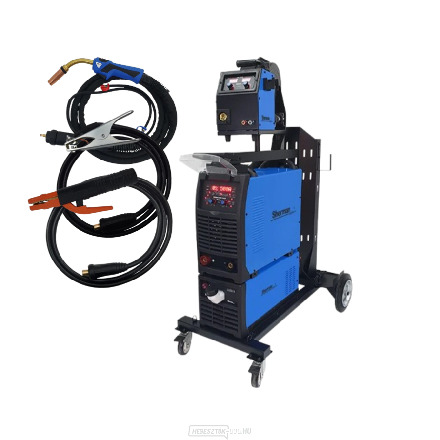 Sherman Digimig 500 Pulse szinergikus inverteres hegesztő + kábelek