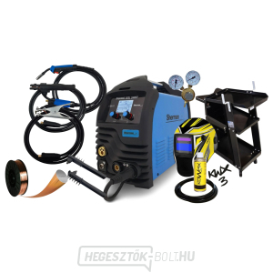 Sherman Synergic inverteres hegesztő DIGIMIG 203L SWIFT + MIG pisztoly + kábelek + sisak + tömlő + kocsi + vezeték + jobb szelep + szórófej gallery main image