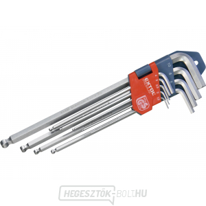 L-kulcsos imbuszkulcsok meghosszabbítva, EXTOL PREMIUM - 9db  L-kulcsos imbuszkulcsok meghosszabbítva, EXTOL PREMIUM - 9db gallery main image