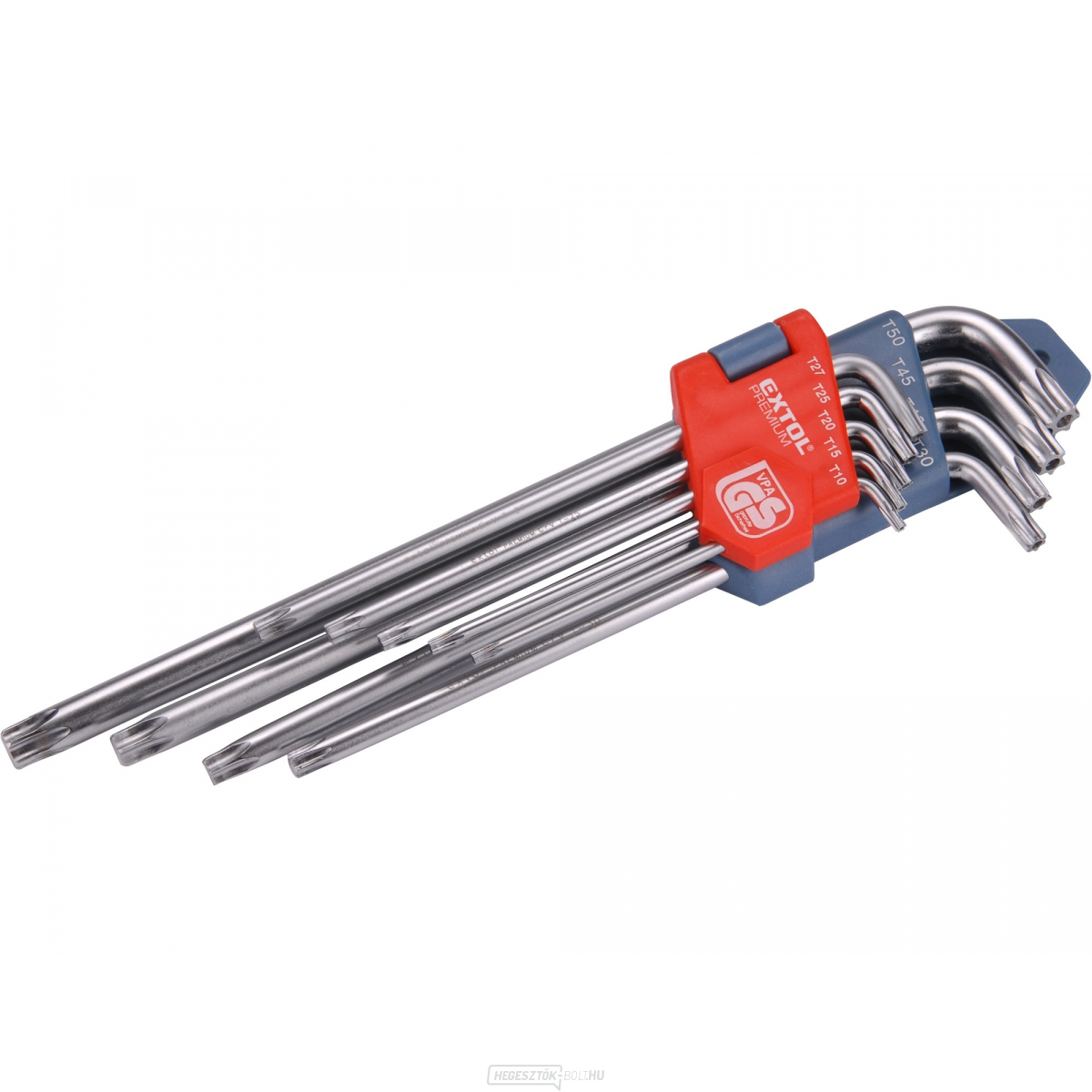 L-csavarkulcsok TORX hosszabbított, EXTOL PREMIUM - 9db