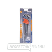 L-csavarkulcsok TORX hosszabbított, EXTOL PREMIUM - 9db Előnézet 