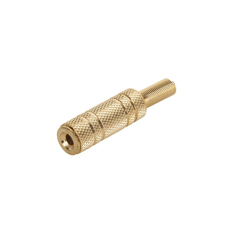 3,5 mm-es sztereó jack kábel, fém, arany