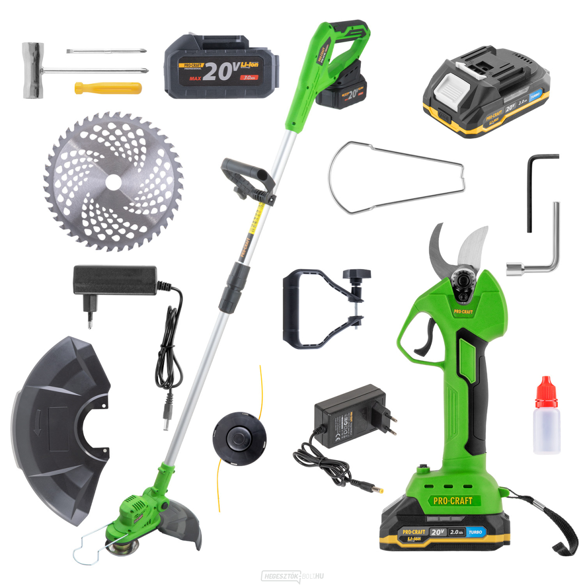 PTA24-BL akkus szegélynyíró és ES25Li metszőolló készlet | SPTA24-BL/ES25Li