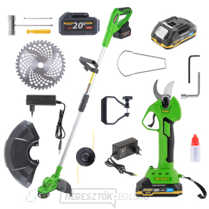 PTA24-BL akkus szegélynyíró és ES25Li metszőolló készlet | SPTA24-BL/ES25Li gallery main image