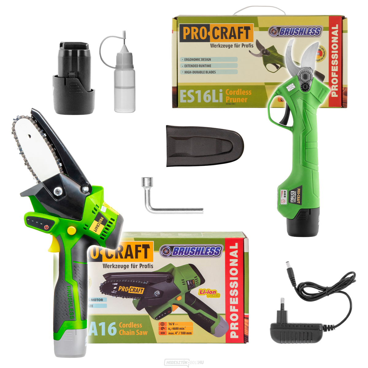 PKA16bb akkus kézifűrész és ES16Li1B metszőolló készlet | SPKA16bb/ES16Li1b