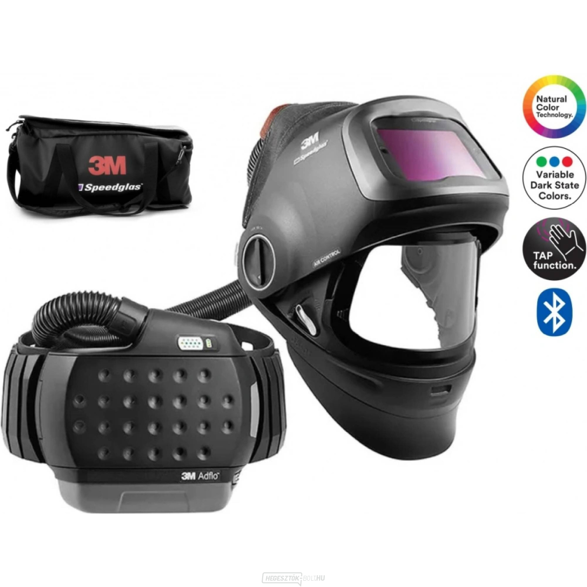 3M Speedglas G5-01 hegesztősisak (VC patron) + 3M Adflo
