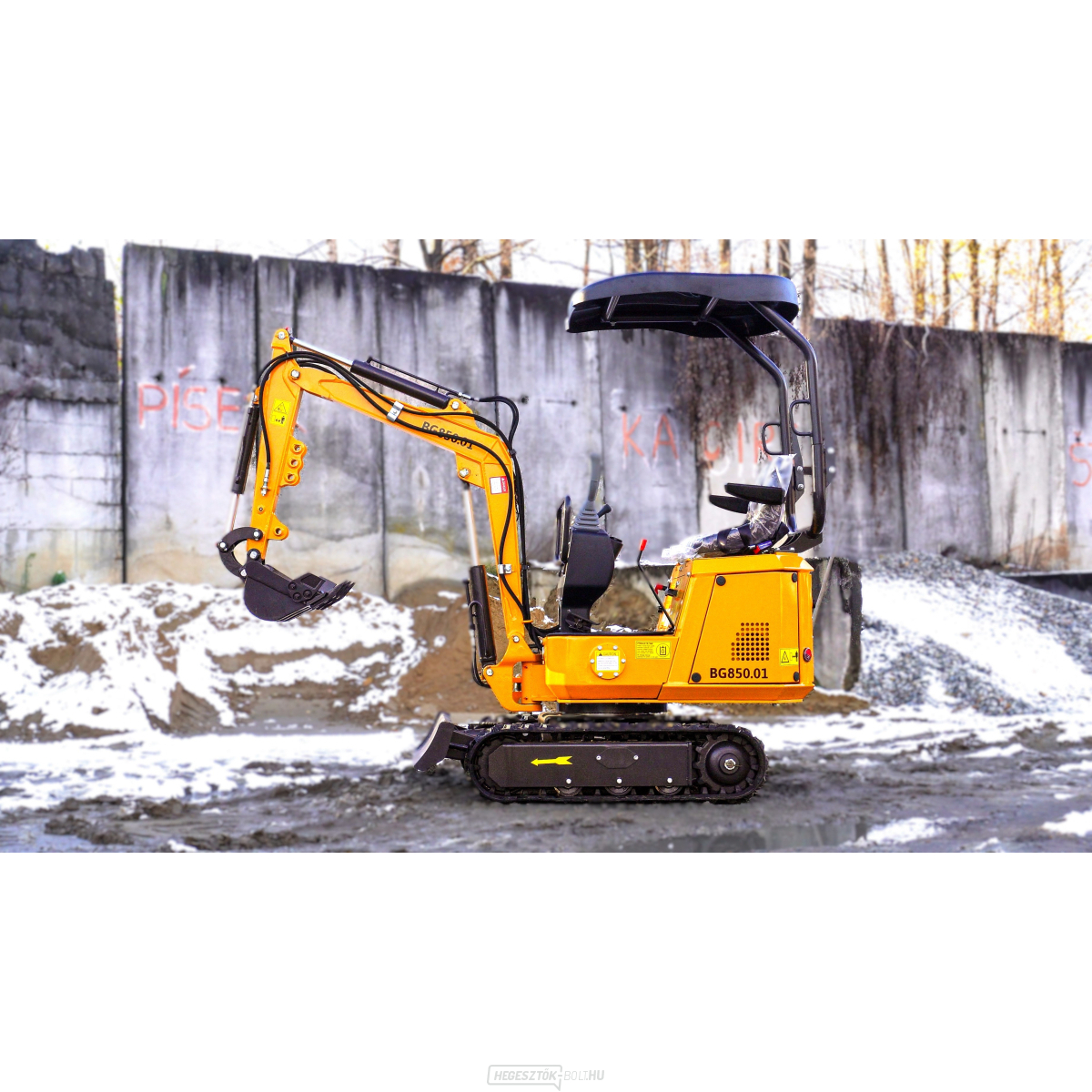 Mini kotrógép Baugarden BG850.01 Briggs&Stratton kanál 400 mm