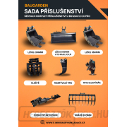 Baugarden BG1260.12 CX PRO HT Kubota minikotró akciós készlet hidraulikus kanállal 800 mm Előnézet 