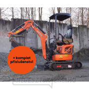 Baugarden BG1260.12 CX PRO HT Kubota minikotró akciós készlet hidraulikus kanállal 800 mm gallery main image