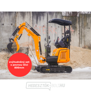 Baugarden BG1400.12 PRO Kubota mini kotrógép akciós készlet fix kanállal 800 mm gallery main image