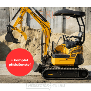 Baugarden BG1800.01 mini kotrógép kedvezményes készlet fix kanállal 1000 mm gallery main image