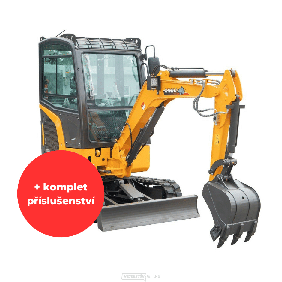 Baugarden BG2800.01 mini kotrógép kedvezményes készlet fix kanállal 1000 mm