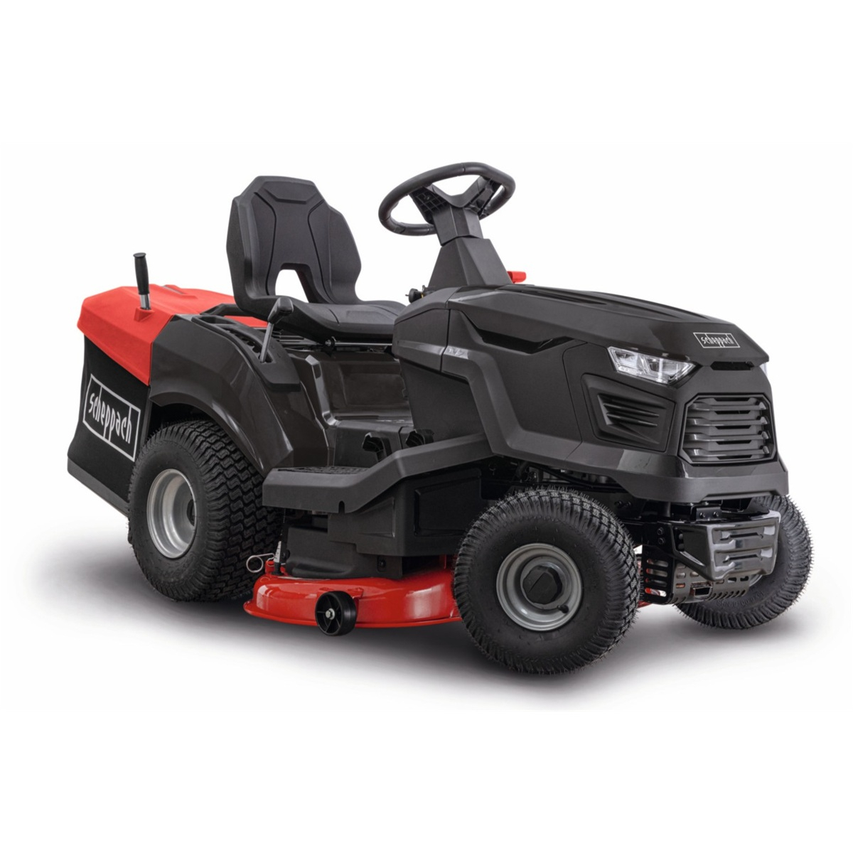 Scheppach TMR 452-98H-RD fűnyíró traktor 98 cm hátsó kidobással és hidrosztatikus sebességváltóval Előnézet 
