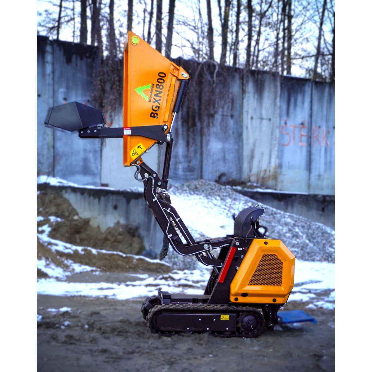 Lánctalpas mini dömper BAUGARDEN BGXN800 KOOP