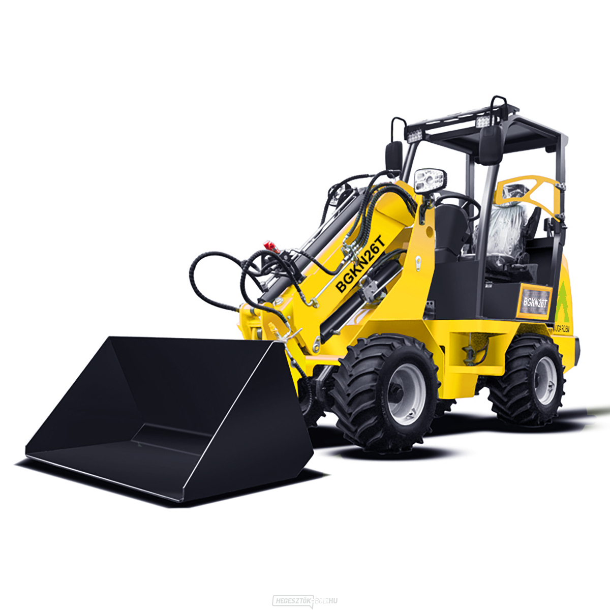 Teleszkópos kerekes rakodó BAUGARDEN BGKN26T Kubota + kanál 1350 mm + hidraulikus szorító