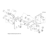 Hahn & Sohn Cedrus GL01 GL05 GL06 GL09 GL500 GL900 és Loncin 600 850 adapter tengelykapcsoló Előnézet 