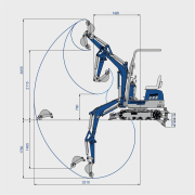 Scheppach EXC 1400 - minibagger náhled