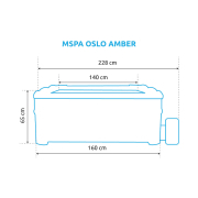 MSPA OSLO AMBER pezsgőfürdő F-AM063W Előnézet 