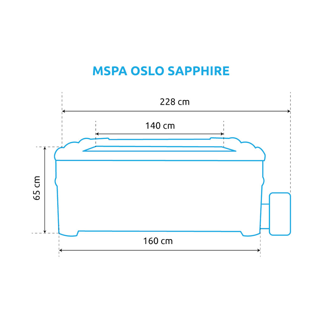 MSPA OSLO SAPPHIRE F-SA063W pezsgőfürdő Előnézet 