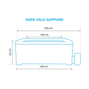 MSPA OSLO SAPPHIRE F-SA063W pezsgőfürdő náhled