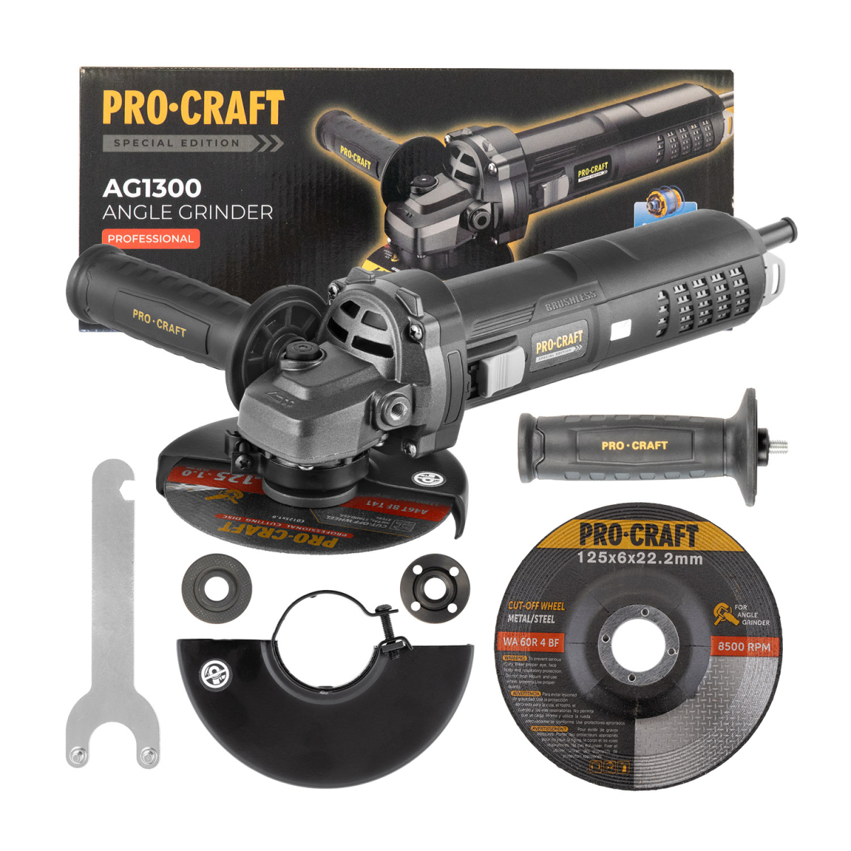 Sarokcsiszoló Procraft Special FEKETE Kiadás AG1300