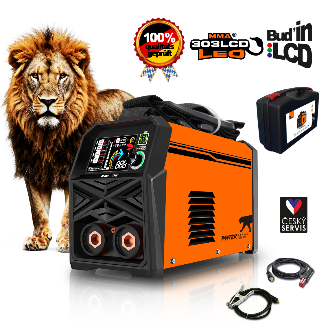 PANTERMAX Hegesztő inverter MMA303LCD (MMA/TIG) gallery main image