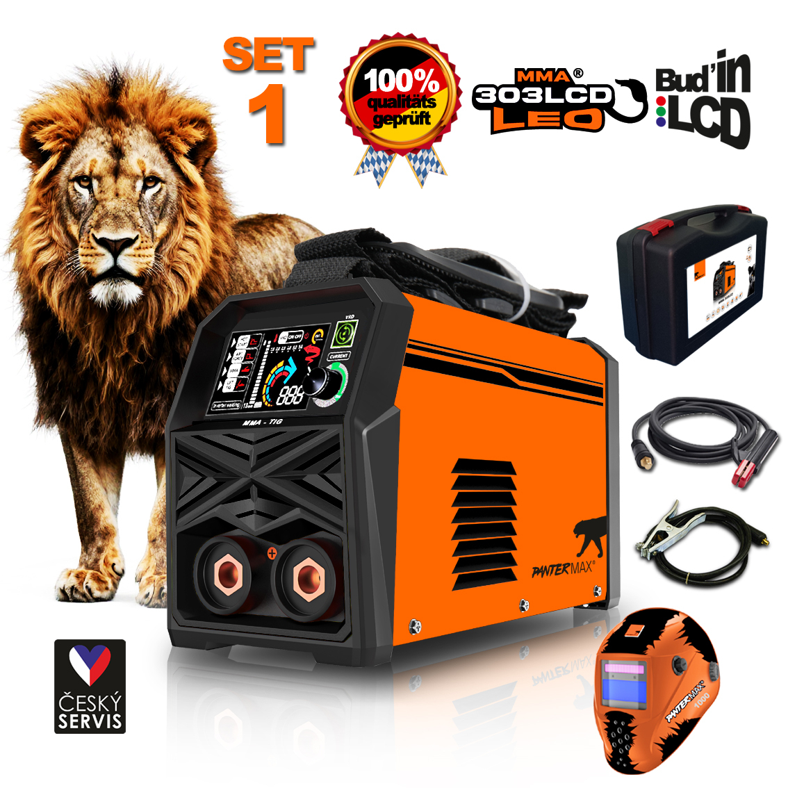 PANTERMAX Hegesztő inverter MMA303LCD (MMA/TIG) gallery main image