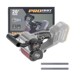 Akkus hengeres (szatén) csiszoló Procraft Industrial BM100A (akkumulátor és töltő nélkül) | BM100A bb