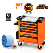 PANTERMAX® Professzionális műhelykocsi DVP02 - 262 darabos - 7 fiókos SET1 náhled