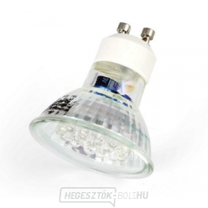 LED spotlámpa, GU10, 220V, 21DIP, meleg fehér WW