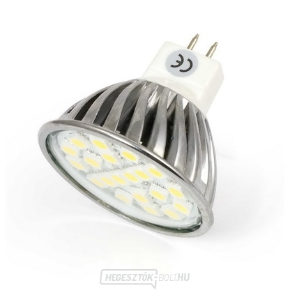 LED spotlámpa, szál MR16, 3W, 3300K, 12V, 20SMD