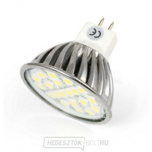 LED spotlámpa, szál MR16, 3W, 3300K, 12V, 20SMD