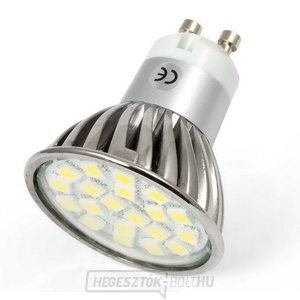 LED spotlámpa, GU10 menetes, 3W, 3300K, 20SMD, 220V