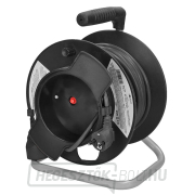 Solight dobhosszabbító kábel, 1 aljzat, fekete, 25m Előnézet 