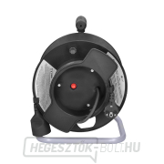 Solight dobhosszabbító kábel, 1 aljzat, fekete, 25m Előnézet 