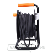 Solight dobhosszabbító kábel, kültéri, 4 aljzat, fekete, 25m Előnézet 