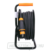 Solight dobhosszabbító kábel, kültéri, 4 aljzat, fekete, 50m Előnézet 