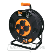 Solight dobhosszabbító kábel, kültéri, 4 aljzat, fekete, 50m náhled